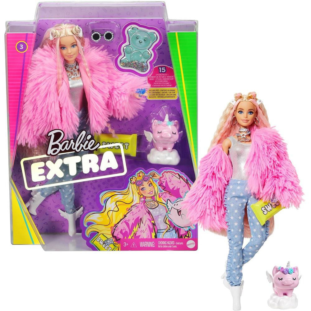 Muñeca Barbie Extra #3 Con Mascota Y Accesorios img #1