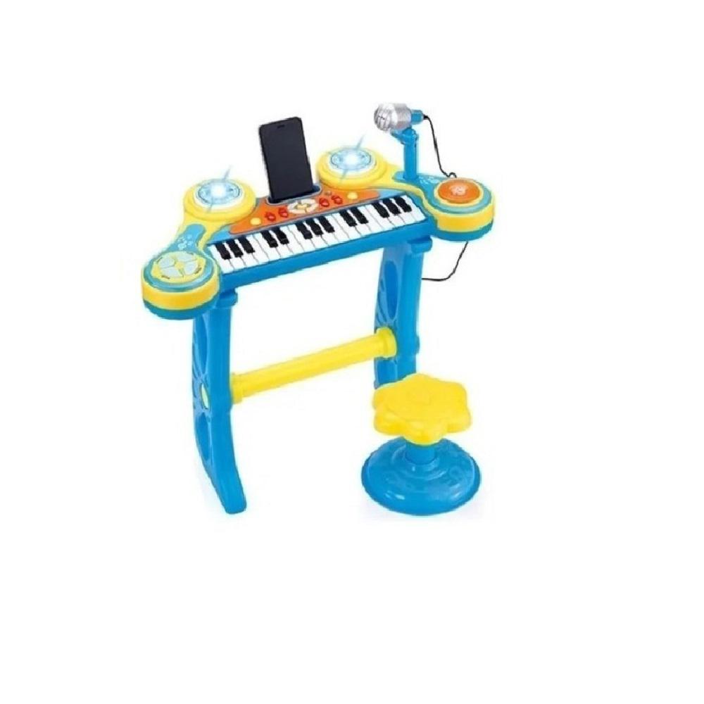 Piano Organeta Electrónica + Micrófono Y Silla Niña img #1