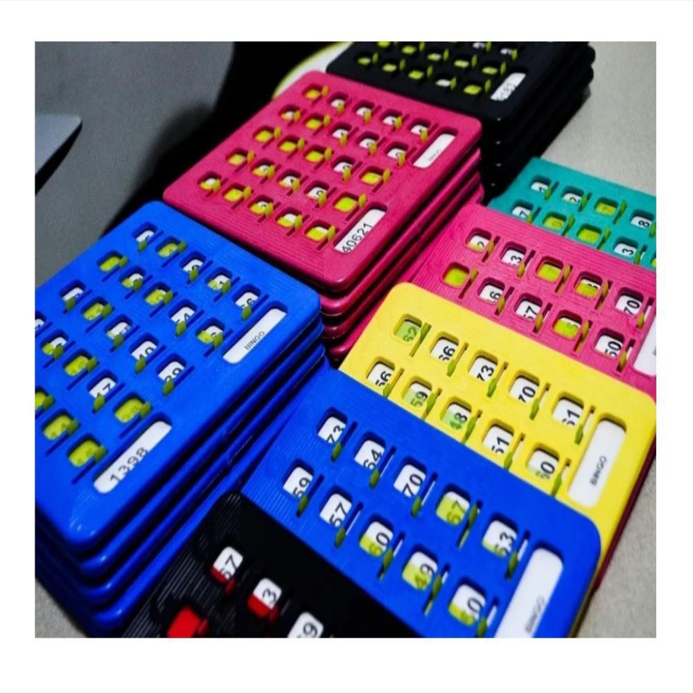 70 Tablas Plásticas Para Bingo Profesional Colores Surtidos img #2