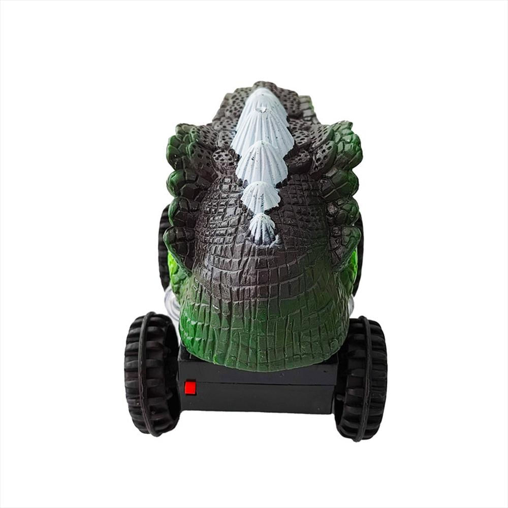 Carro Dinosaurio Luces Sonido Moivimiento Juguete + Baterias Verde img #3