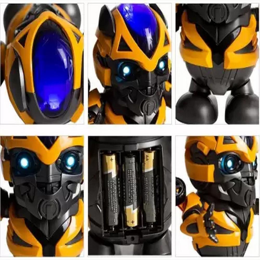 Juguete Robot Transformers Bumblebee Musica Camina + Bateria img #4