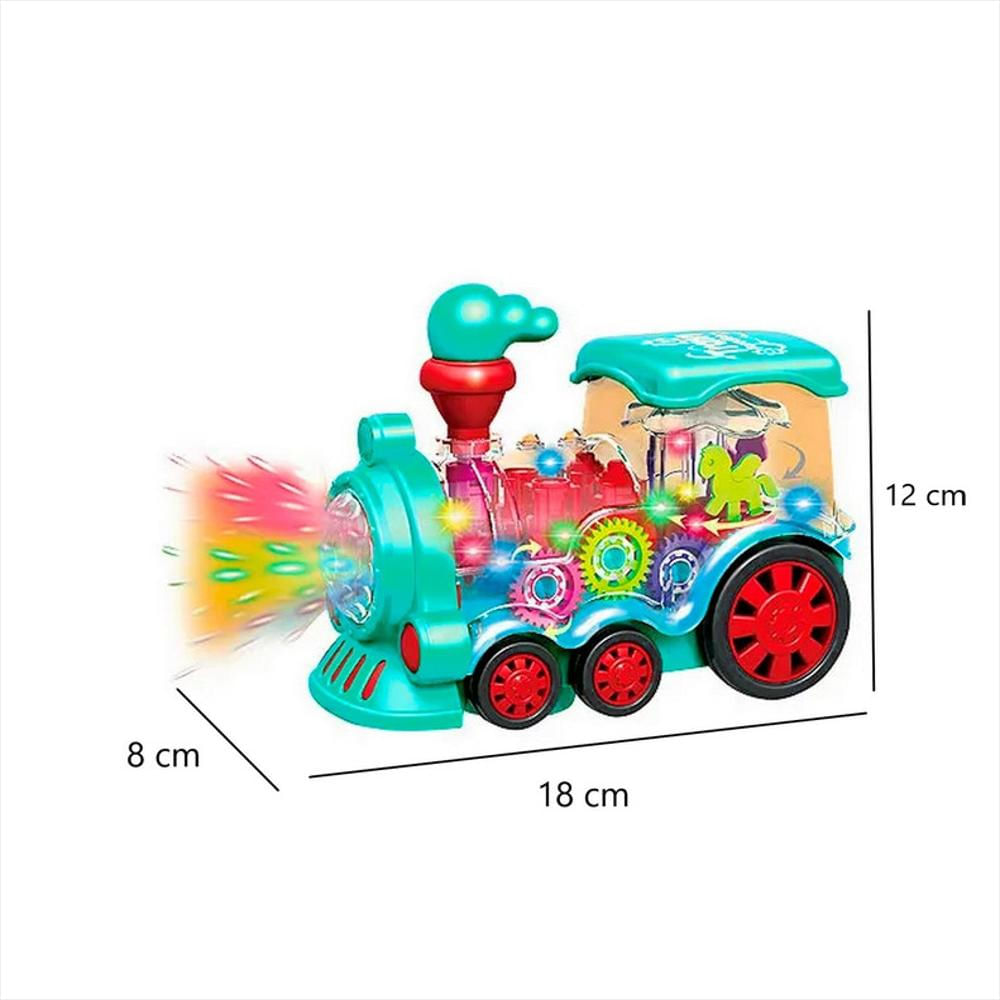 Tren Luces Sonido Movimiento Interactivo Niños + Baterias img #2