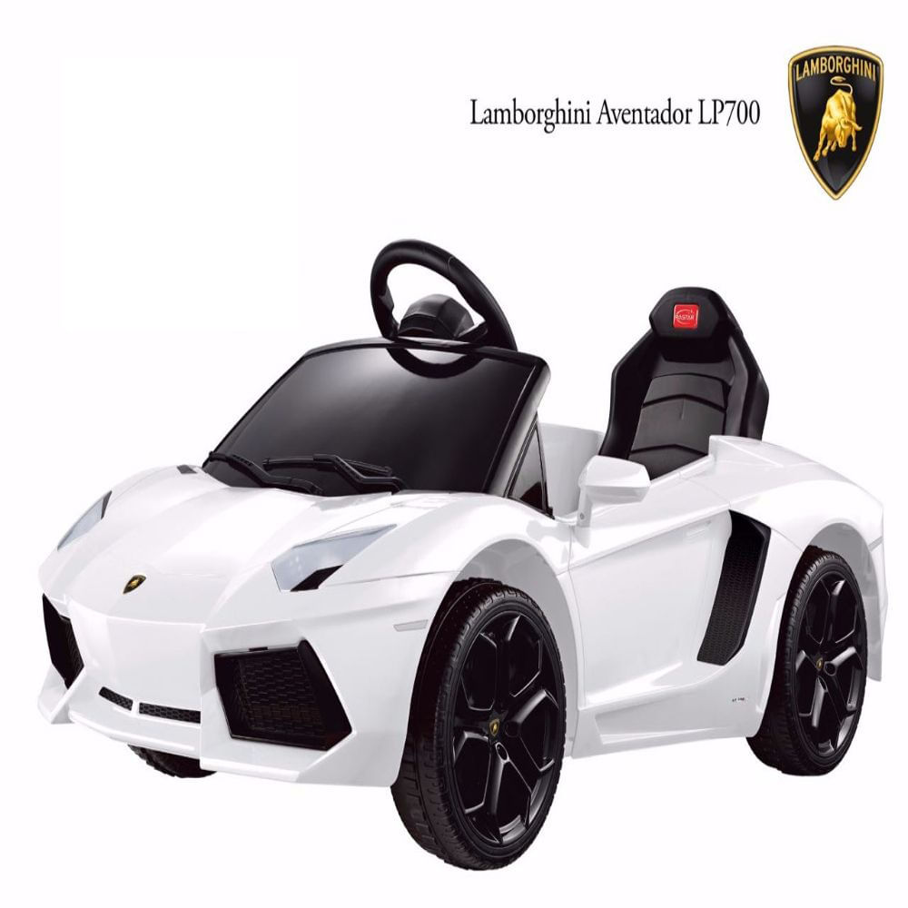 Carro Montable Electrico Lamborghini 6V Ride Blanco img #1