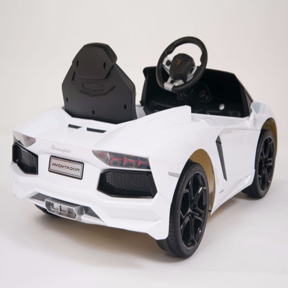 Carro Montable Electrico Lamborghini 6V Ride Blanco img #3