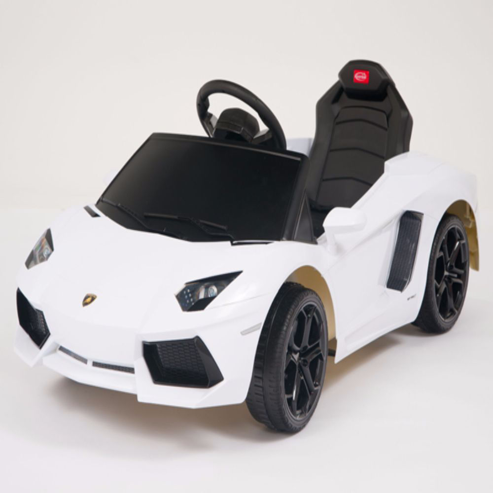 Carro Montable Electrico Lamborghini 6V Ride Blanco img #4