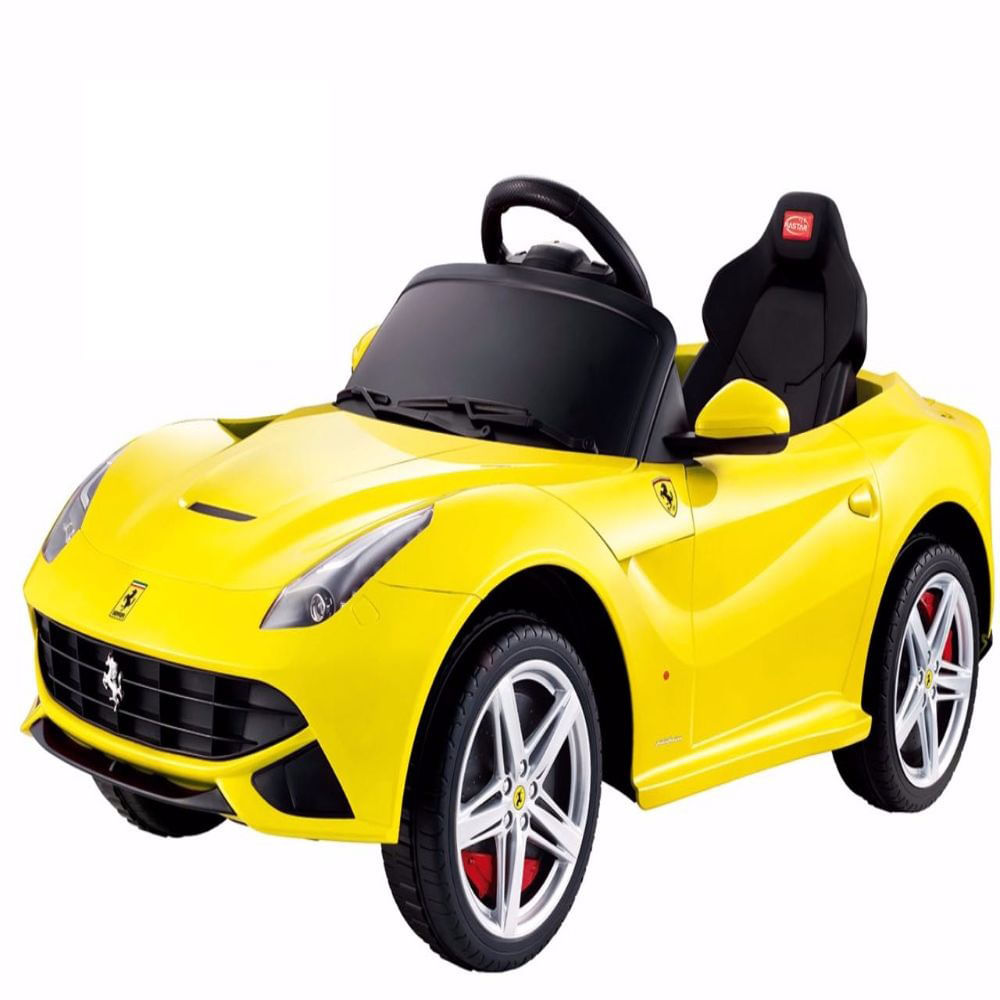 Carro Montable Electrico Ferrari F12 Rastar Amarillo img #1