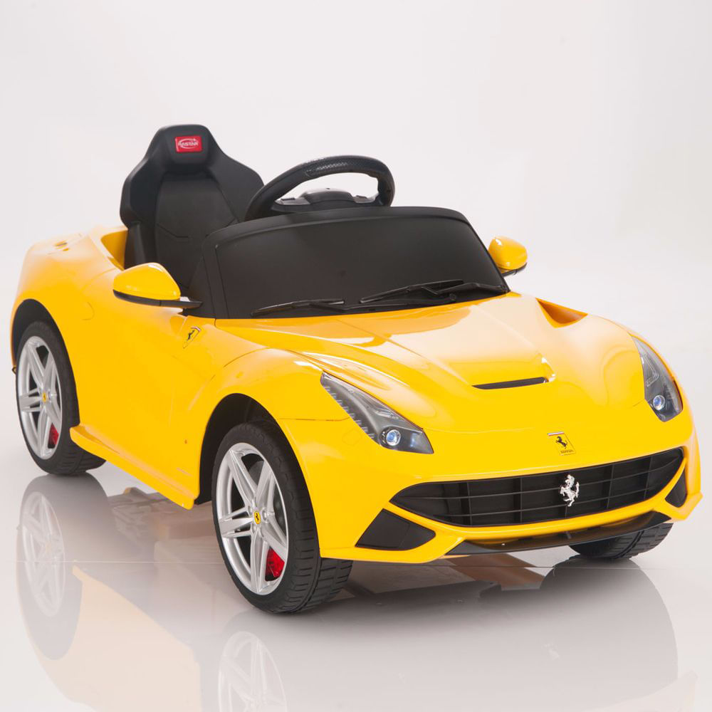 Carro Montable Electrico Ferrari F12 Rastar Amarillo img #2