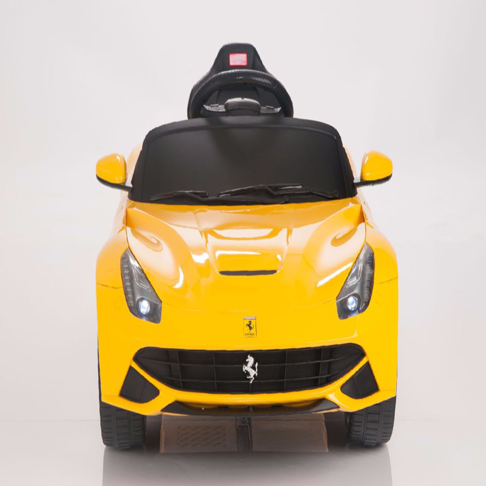 Carro Montable Electrico Ferrari F12 Rastar Amarillo img #3