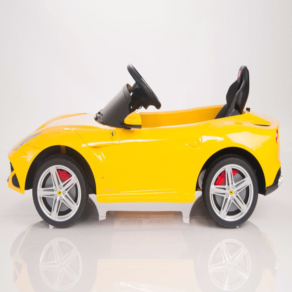 Carro Montable Electrico Ferrari F12 Rastar Amarillo img #4