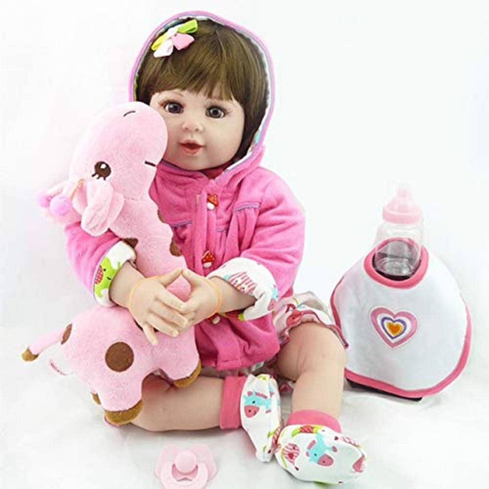 Muñeca Reborn Bebe Realista 55 Cm Jirafa Accesorios img #1