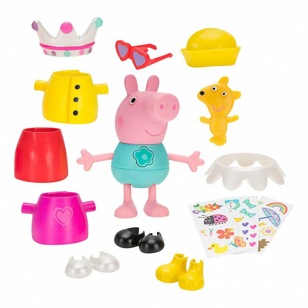 Figura Peppa Pig Vestir Y Hablar 12 Piezas Original img #2