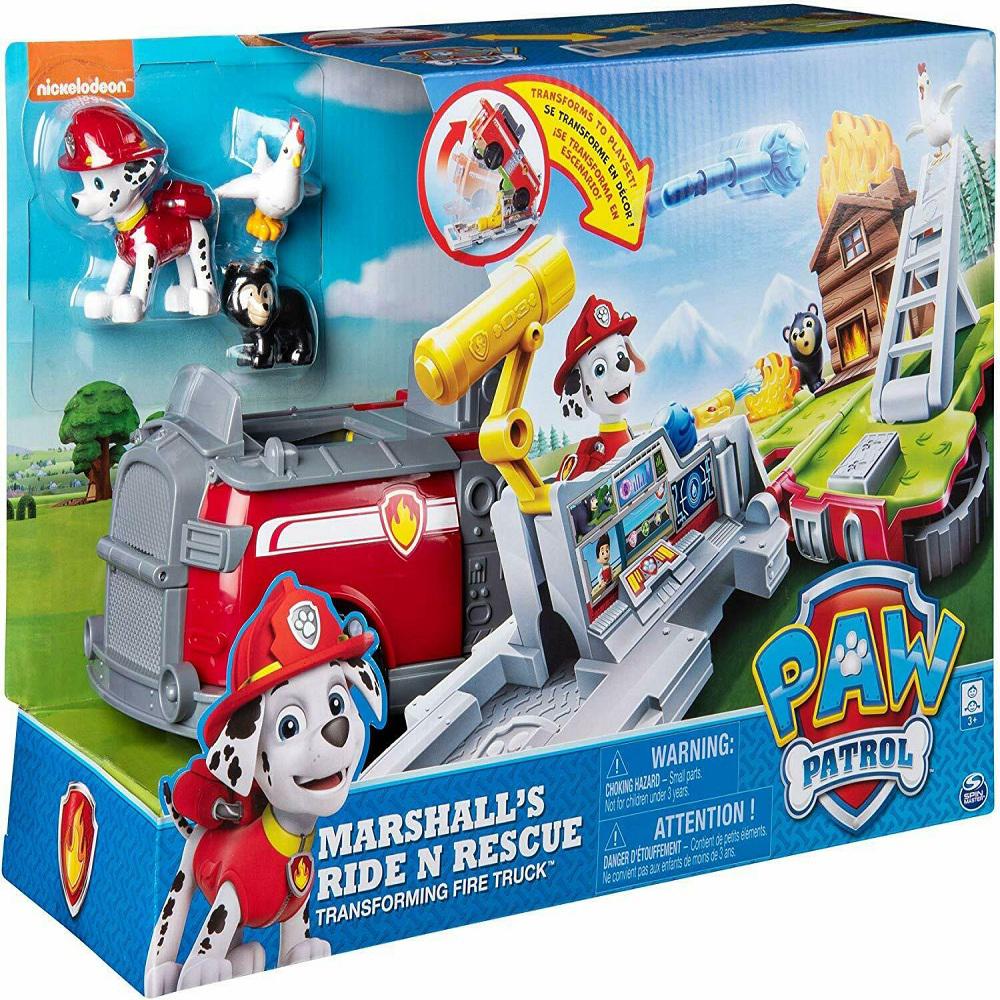 Vehículo Paw Patrol Cachorros Convertible 2 En 1 Marshall img #2