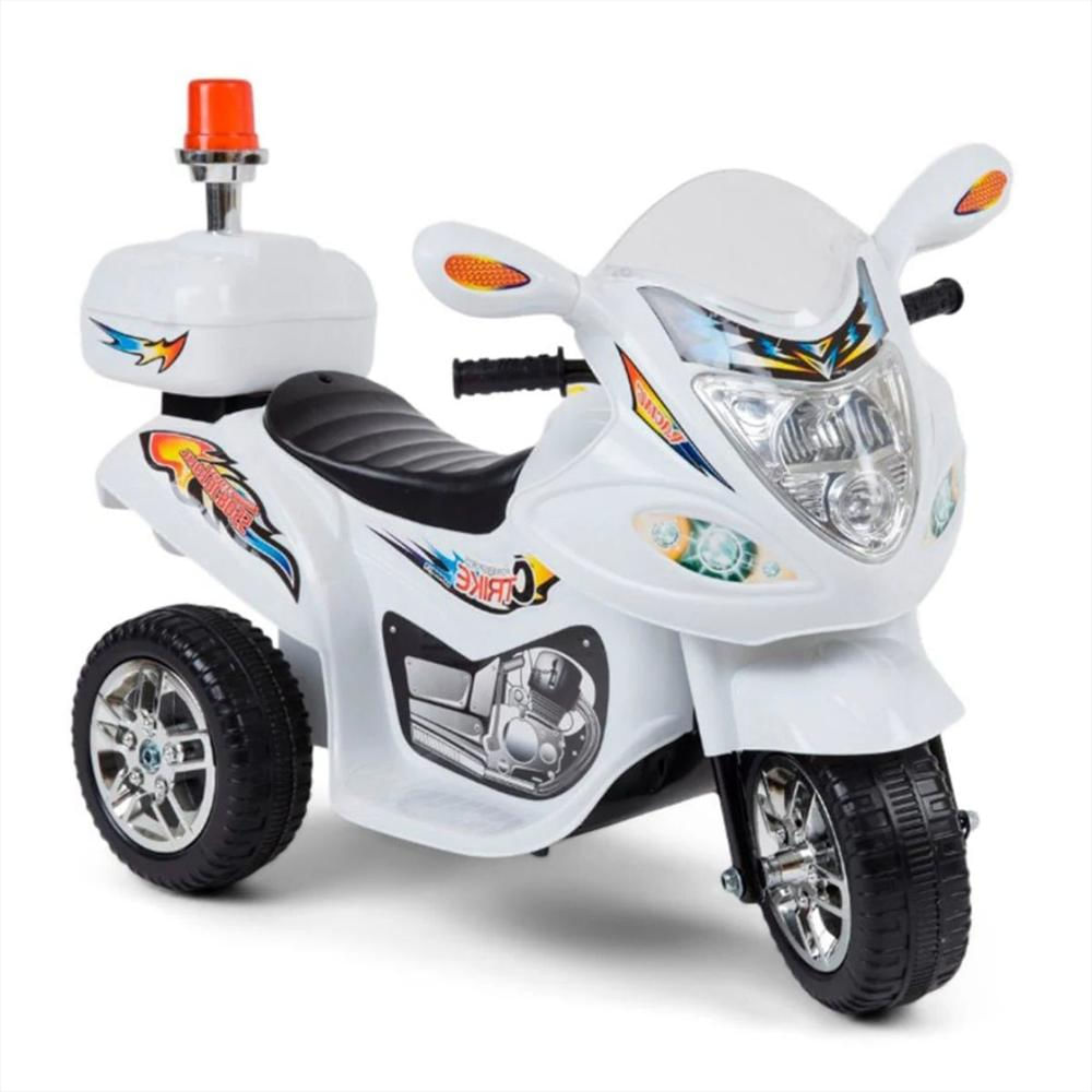 Montable Moto Electrica Recargable Trimoto 1 5 Años Musical Blanco img #2
