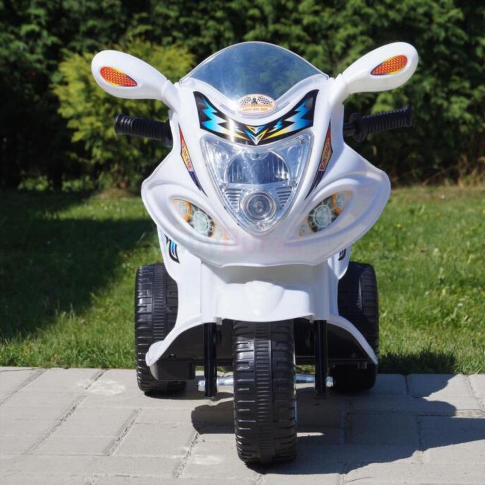 Montable Moto Electrica Recargable Trimoto 1 5 Años Musical Blanco img #3