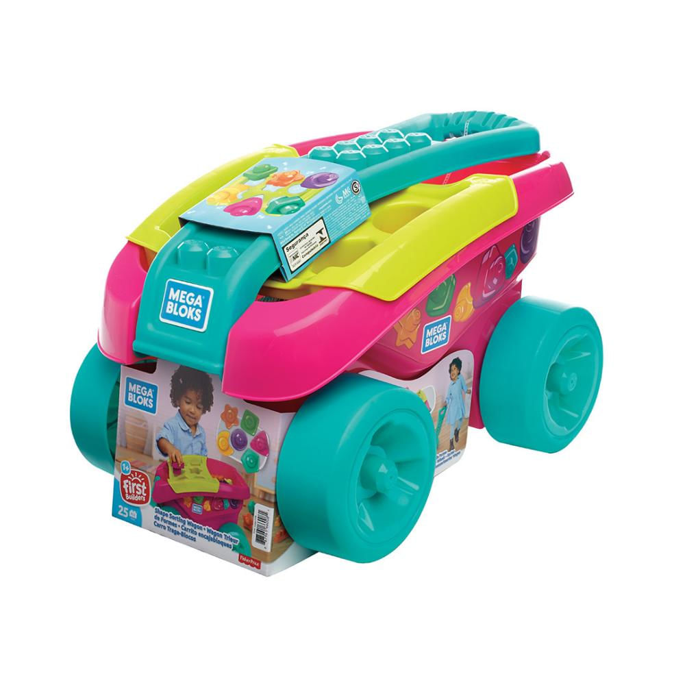 Vagon Sorteador De Bloques 25 Piezas Rosado Mega Bloks img #1