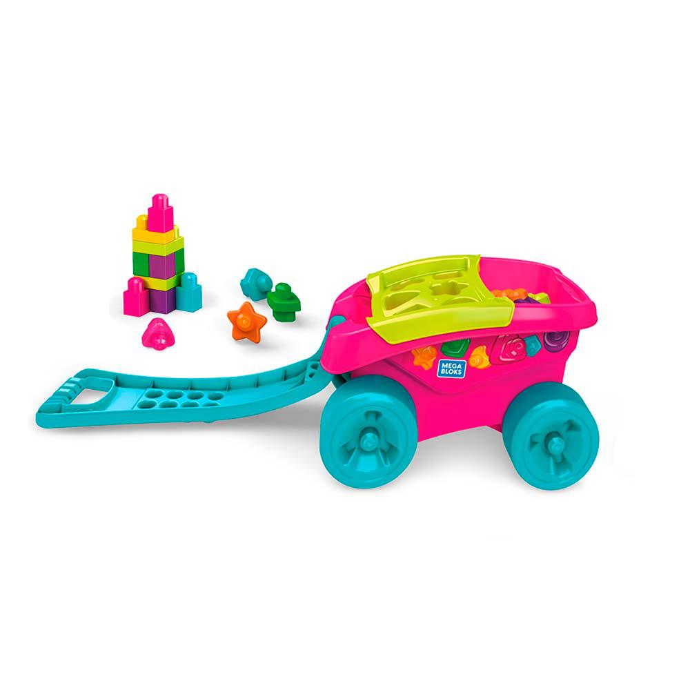 Vagon Sorteador De Bloques 25 Piezas Rosado Mega Bloks img #2