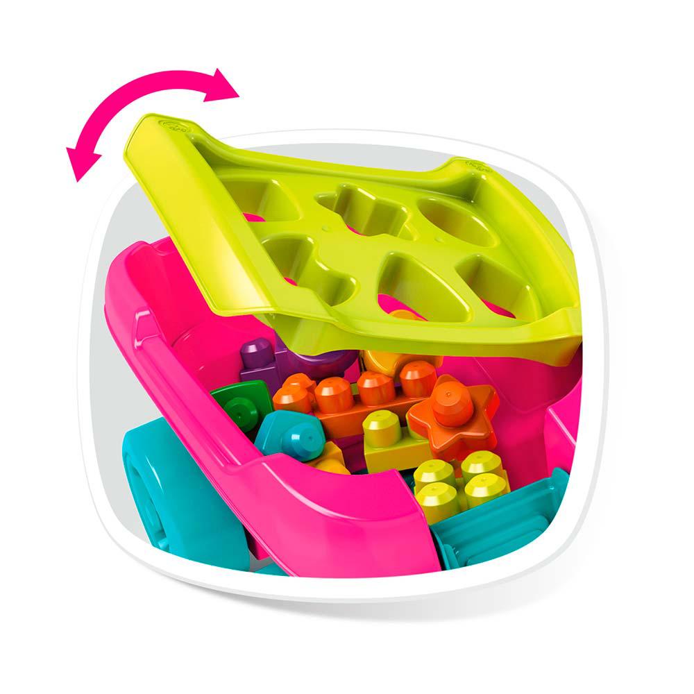 Vagon Sorteador De Bloques 25 Piezas Rosado Mega Bloks img #3