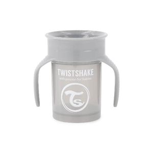Vaso 360 Twistshake 230 Ml 6+M Gris Pastel TWISTSHAKE 78930