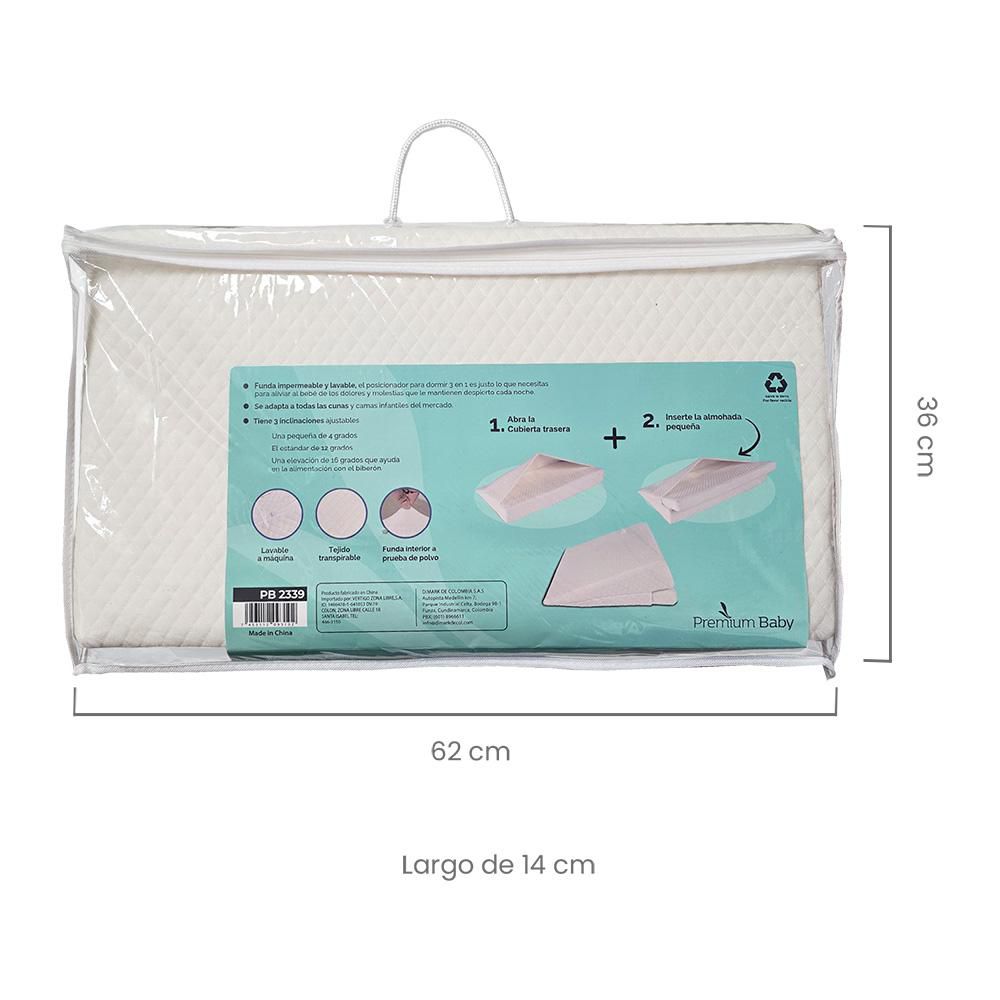 Almohada 3 en 1 para cuna bebé bl PREMIUM BABY PREMIUM BABY PB2339 Almohada 3 en 1 img #7