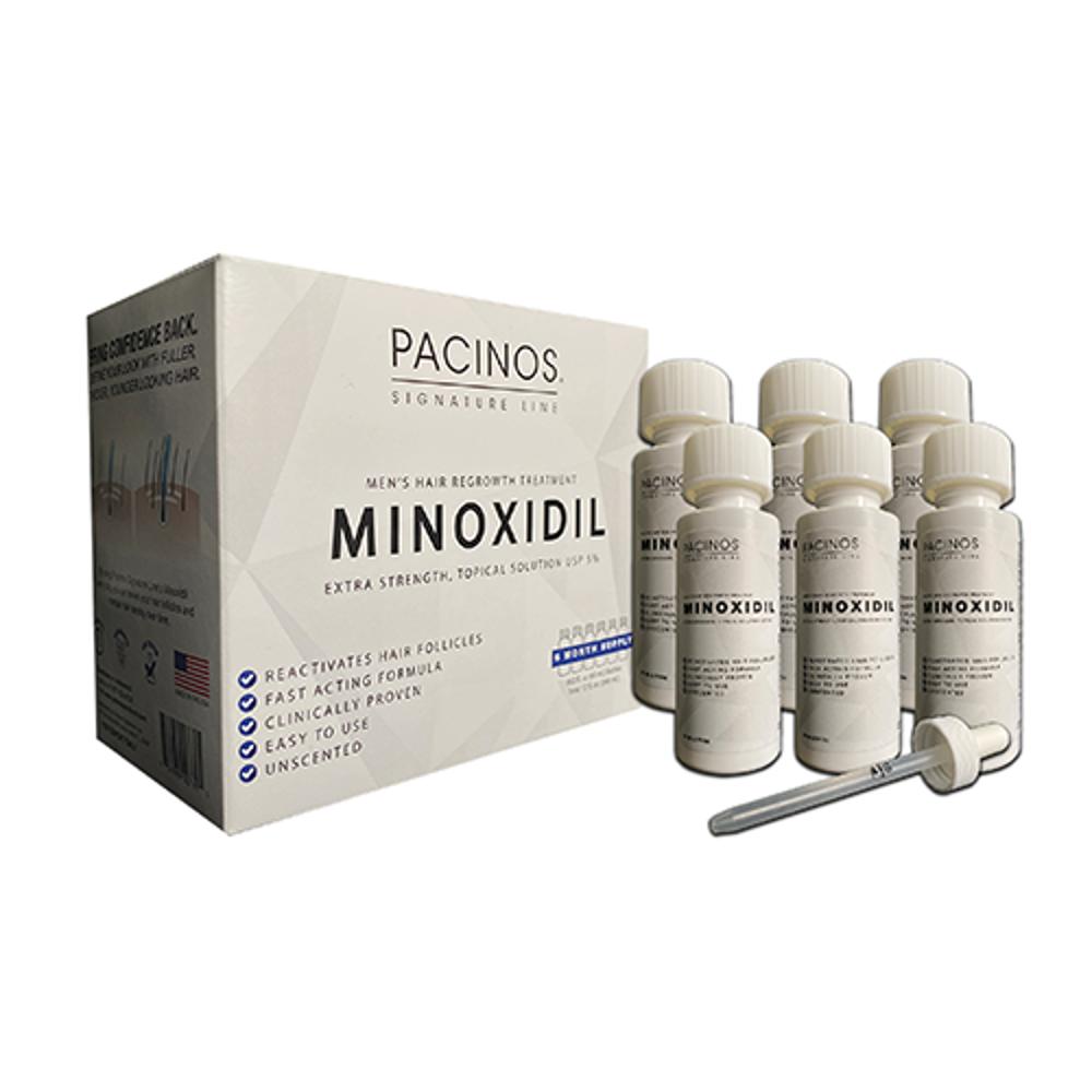 Minoxidil Pacinos 5% 60Ml X 6 Potes Con Gotero img #2