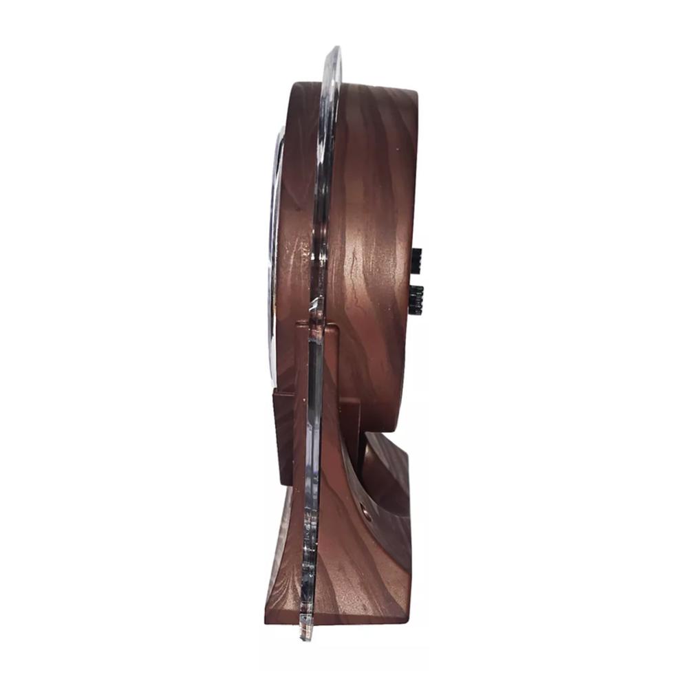 Reloj De Mesa Tono Madera Alarma + Bateria Decoracion img #2