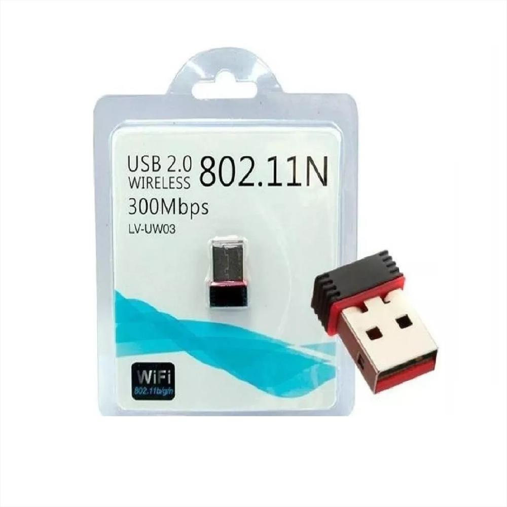 Mini Adaptador Wifi 300 Mbps Nano 2.4Ghz 802.11N img #3