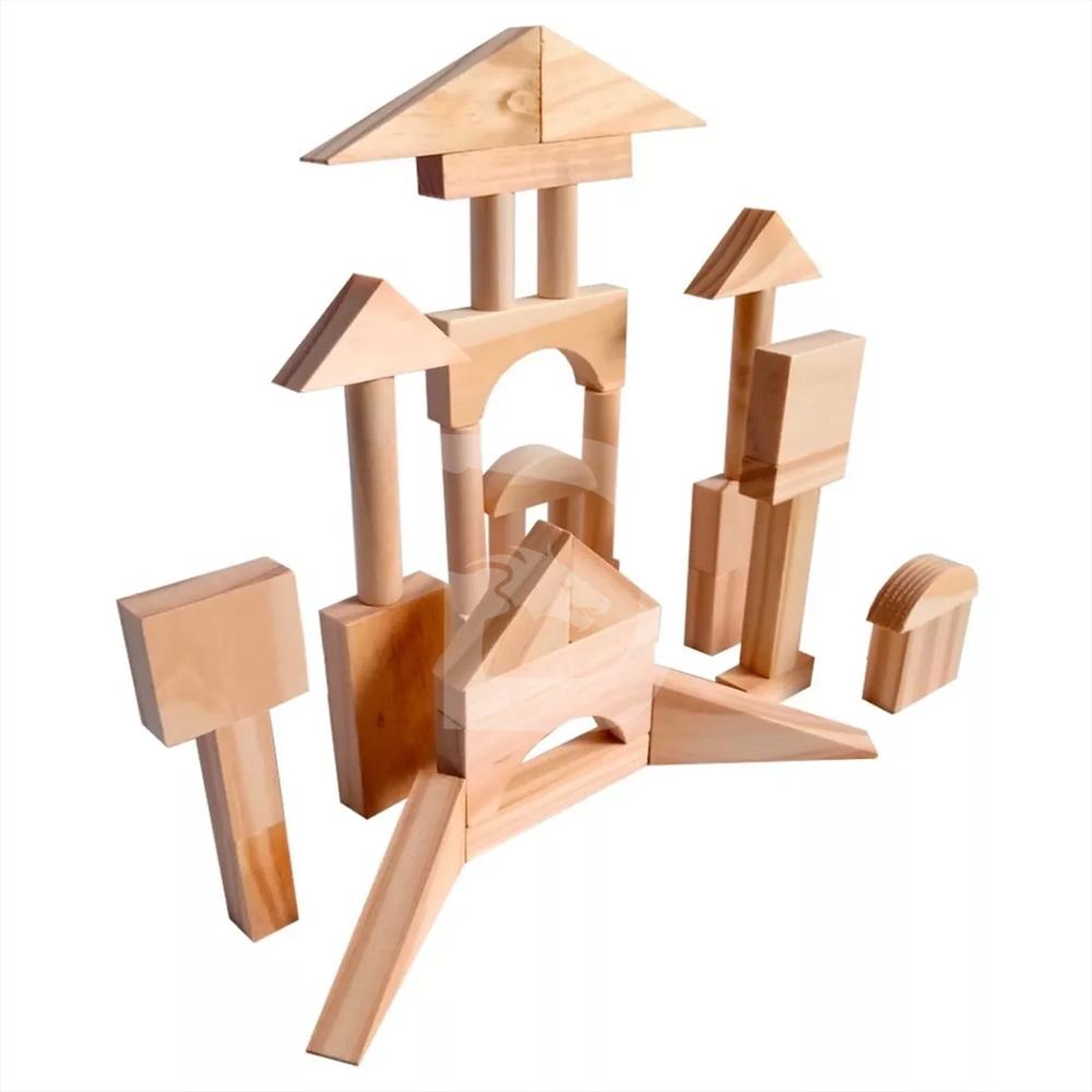 Castillo En Madera 3D Bloques De Construccion Didactico img #3