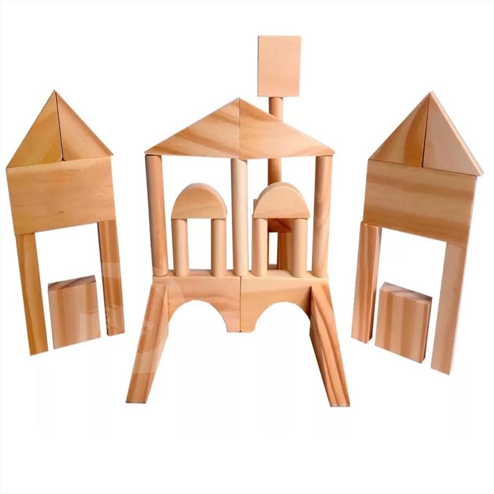 Castillo En Madera 3D Bloques De Construccion Didactico img #5