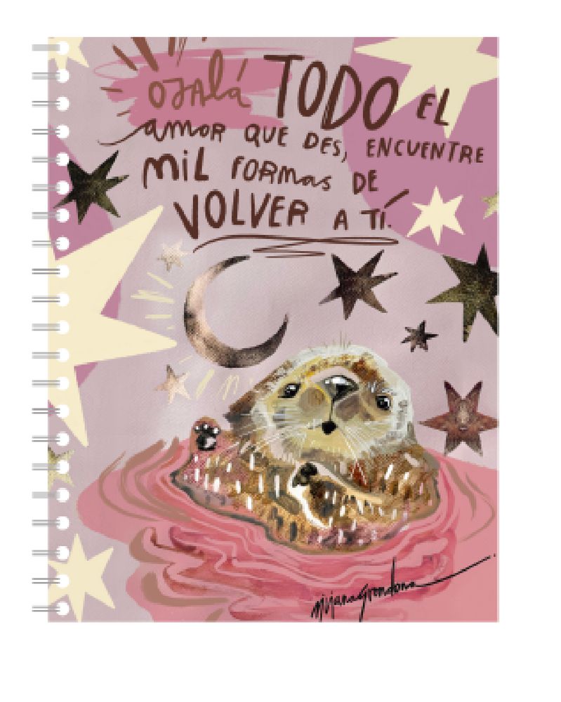 Cuaderno  Cuadriculado 80 hojas Argollado tinta negra img #1