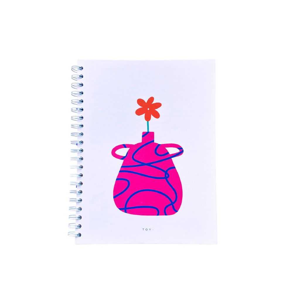 Cuaderno  Rayado 80 hojas Argollado tapa dura TOY img #1