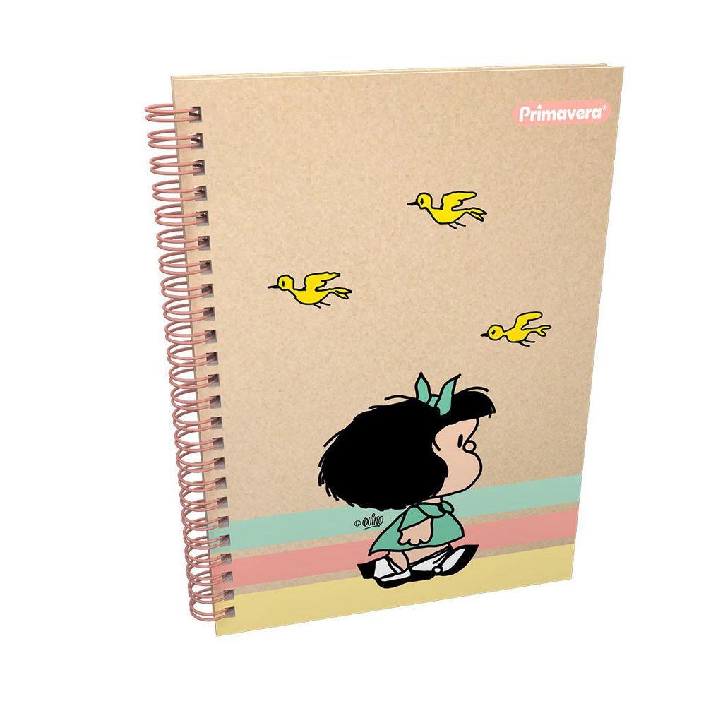 Cuaderno  Rayado 80 hojas Argollado tapa dura PRIMAVERA img #2