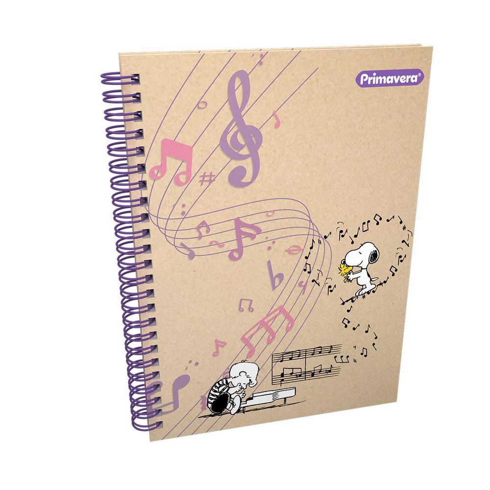 Cuaderno  Rayado 80 hojas Argollado tapa dura PRIMAVERA img #5