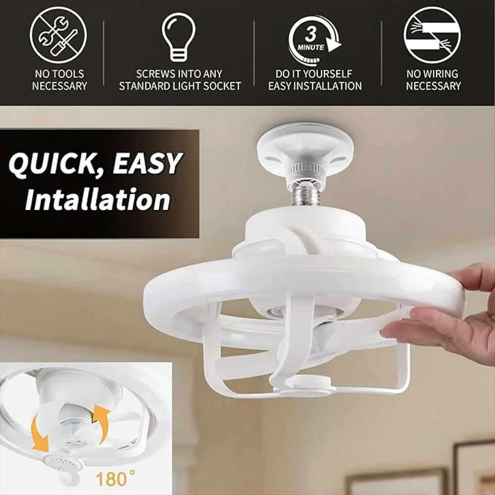 Ventilador Techo Lámpara Aromaterapia 360 Control Difusor img #3