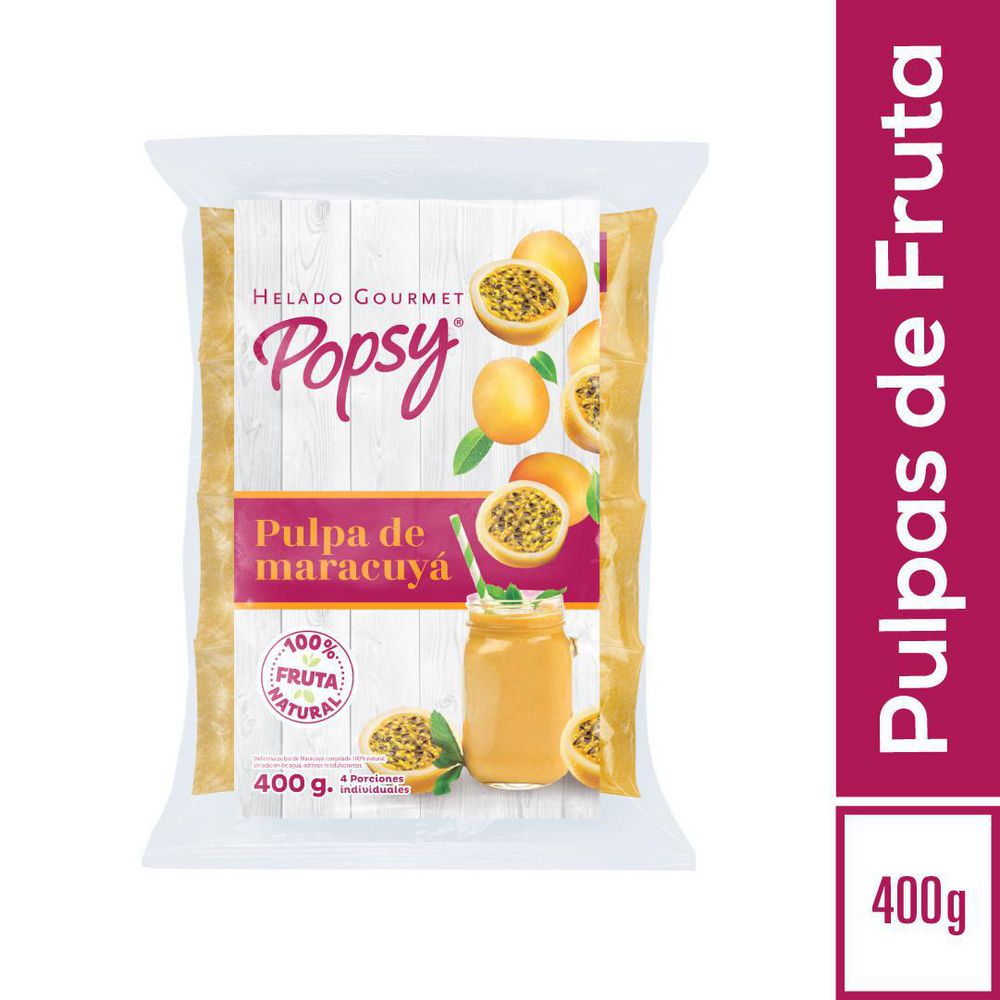Pulpa  POPSY MARACUYA CONGELADA (400  gr) img #1