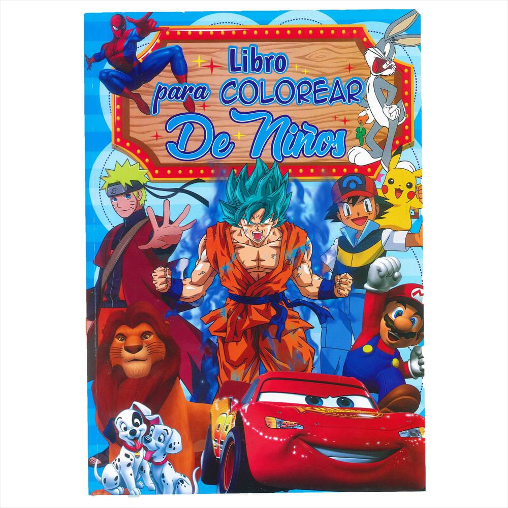 Libro Para Colorear Personajes Infantiles De Niños Actividad img #1
