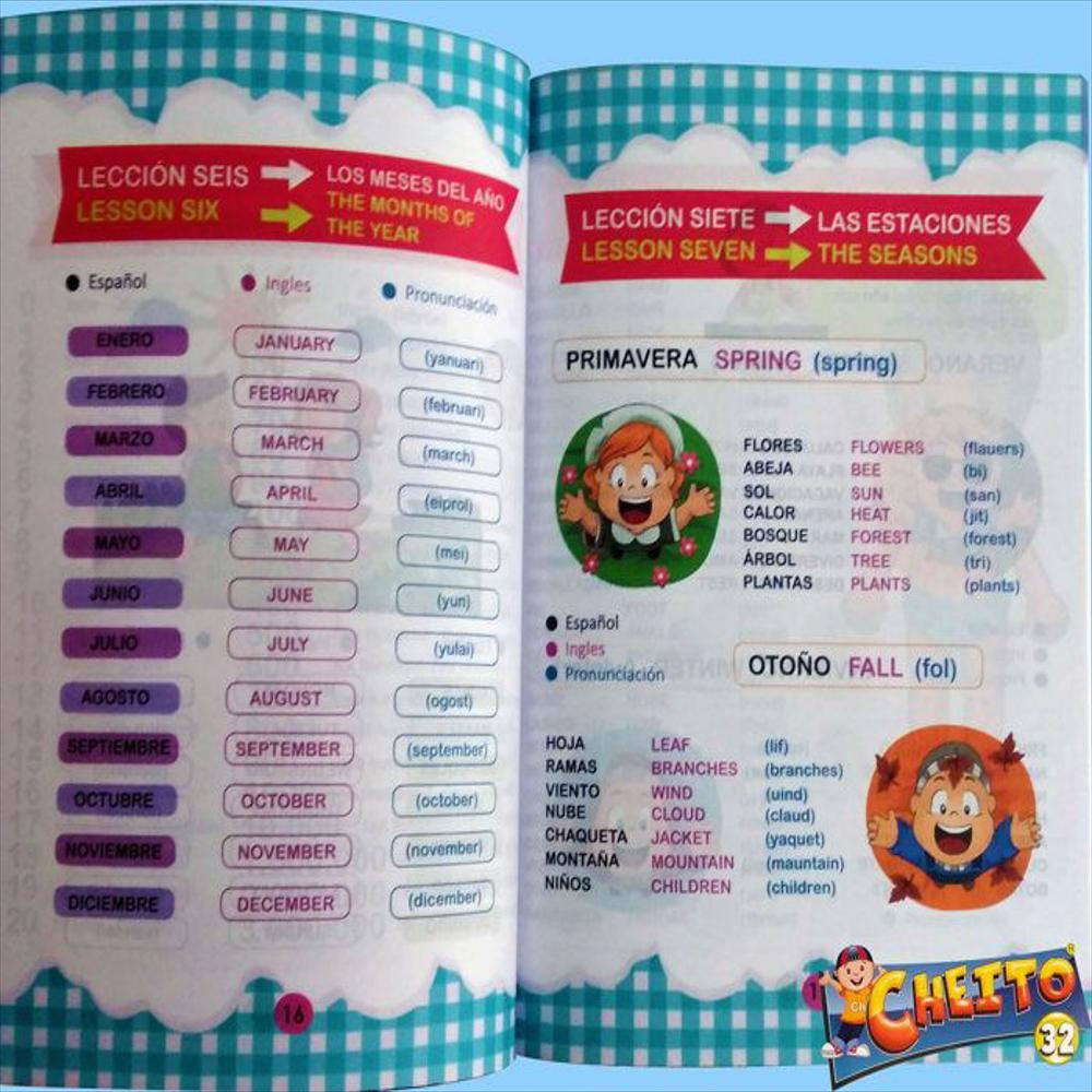 Cartilla Libro Cheito Ingles Para Niños Cartilla Infantil img #2