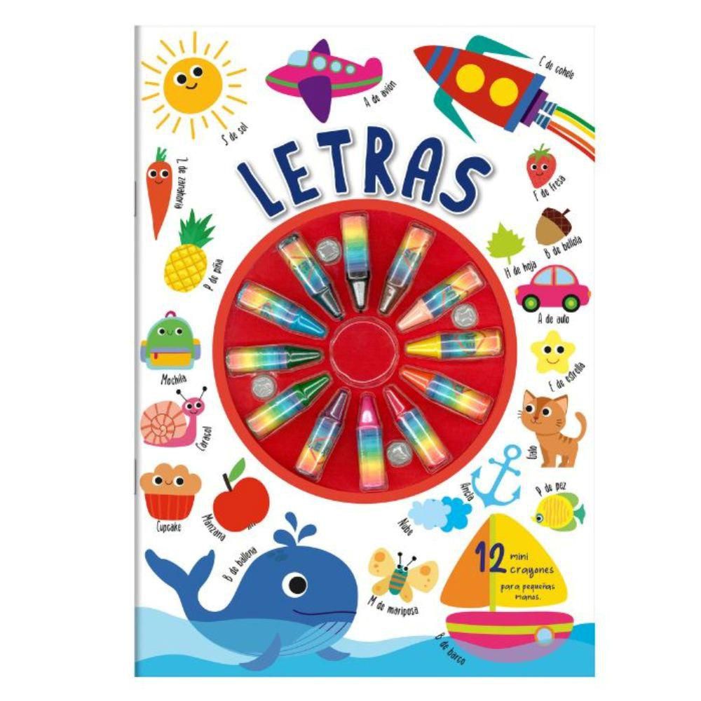 Libros Para Colorear Crayolas Letras, Koral Books img #1