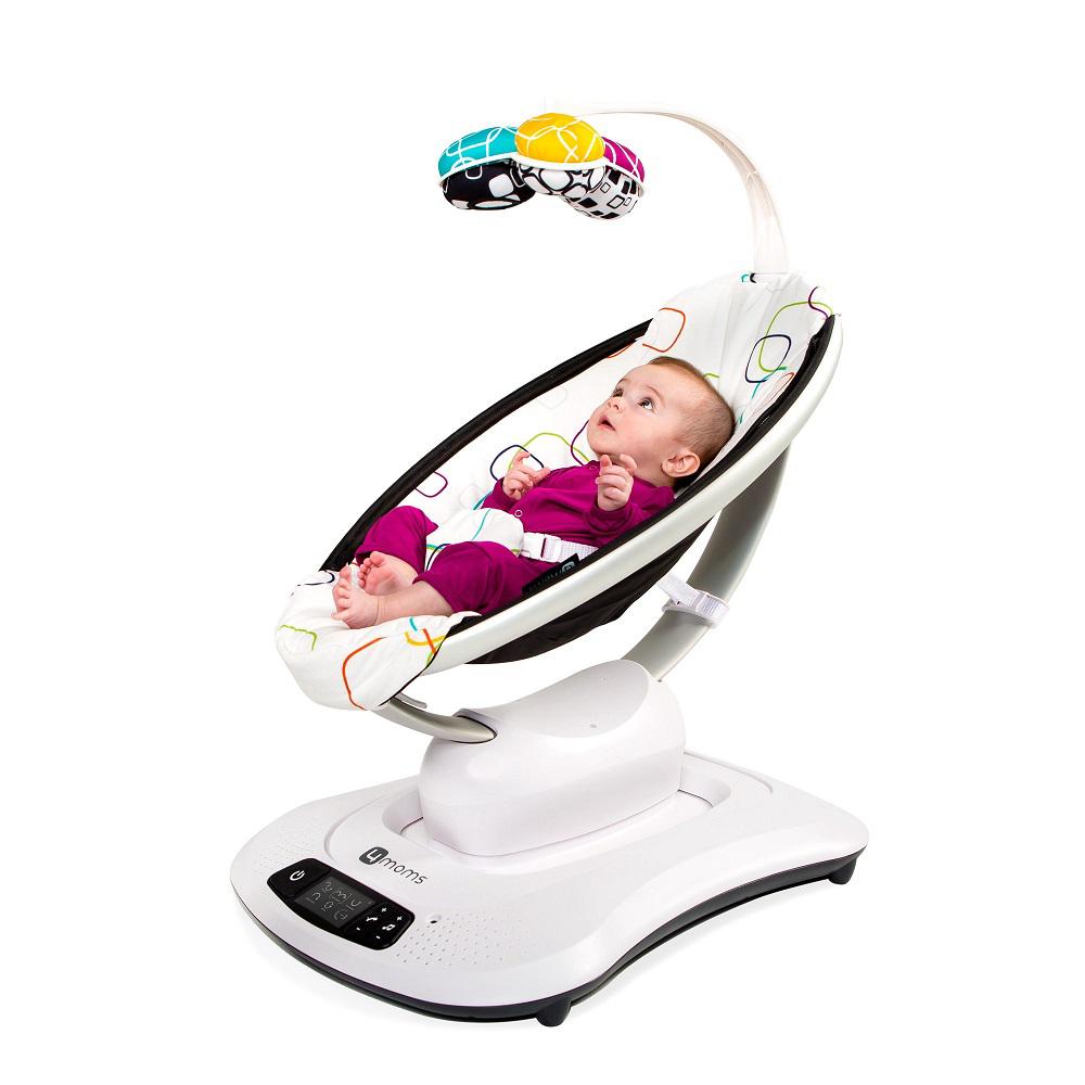 Silla Mecedora Vibradora Bebe 4Moms Mamaroo Con Bluetooth Blanco img #2