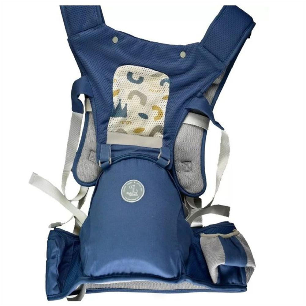 Cargador Bebe Porta Beb Nio Azul Ergonmico Con Asiento 6050 Valentina img #2