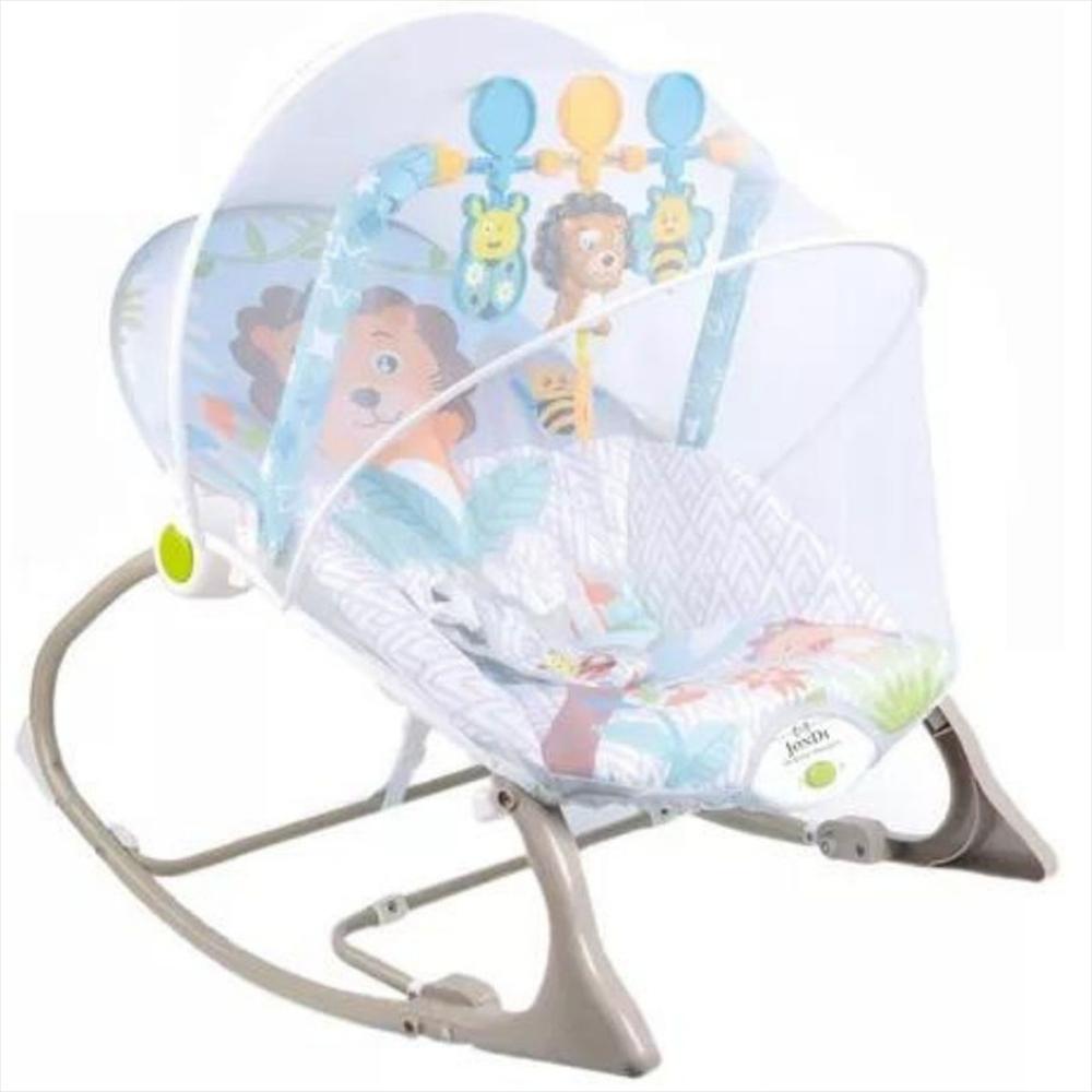 Silla Mecedora, Vibradora Y Musical Crececonmigo 3 En 1 Bebe Leon King Toldillo img #3