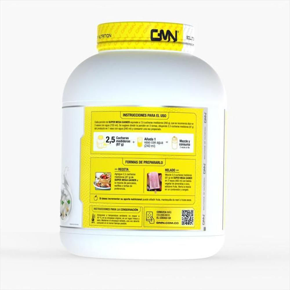 Proteína Hipercalórica Gmn Super Mega Gainer 5 Lb img #2