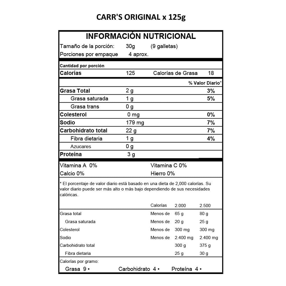 Galletas CARR S Galleta Table (125  gr) img #3