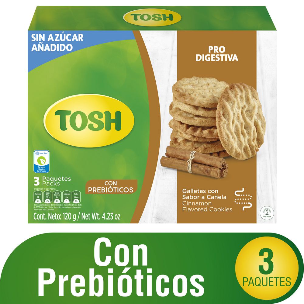 Galleta TOSH Digestiva Canela (120  gr) img #1
