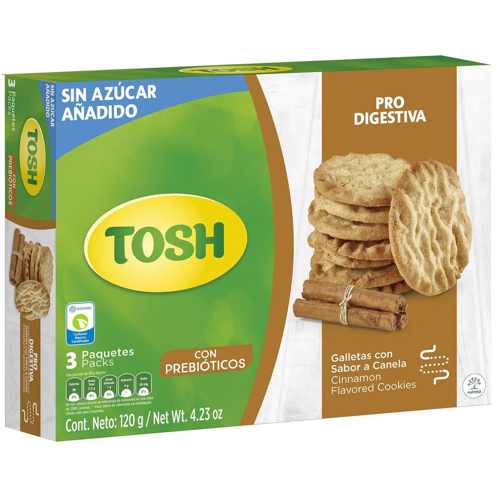 Galleta TOSH Digestiva Canela (120  gr) img #2