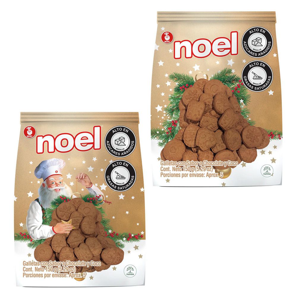Galleta NOEL Choco Coco Navidad (150  gr) img #2