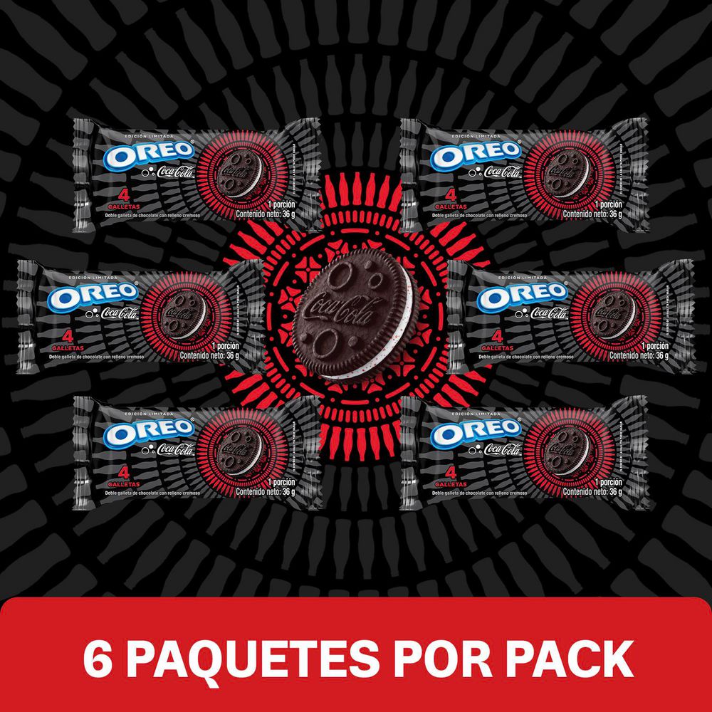 Display galleta OREO Doble Chocolate Edicion Coca (216  gr) img #2