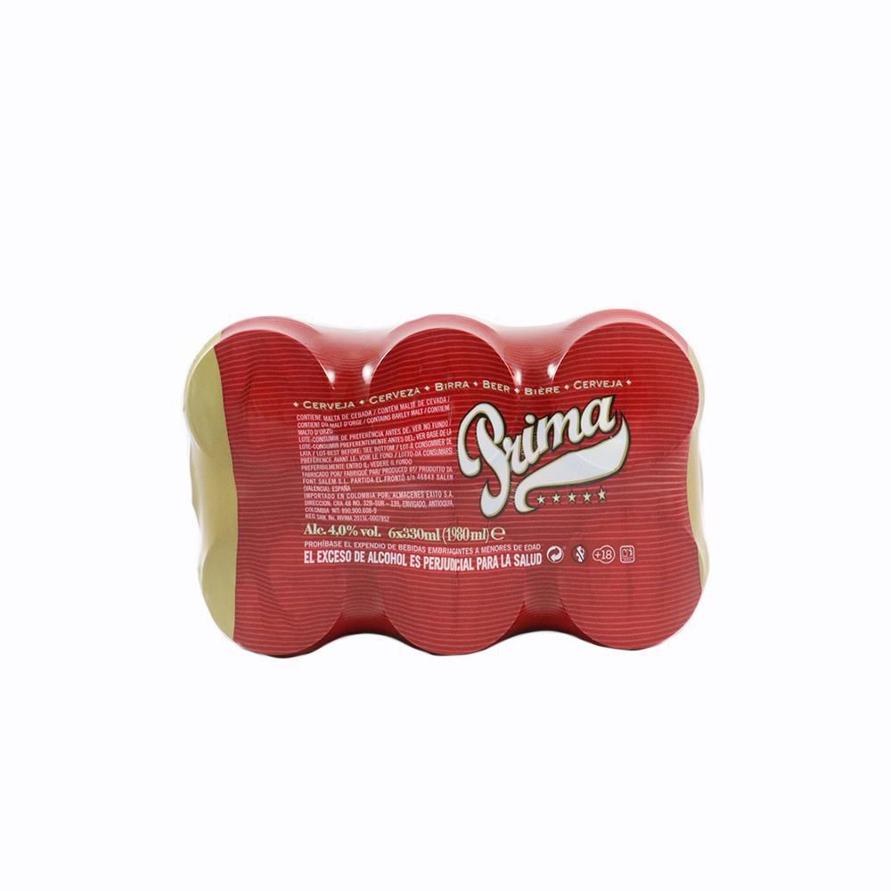 Cerveza SIXPACK PRIMA MARCA EXCLUSIVA 1980 ml img #3