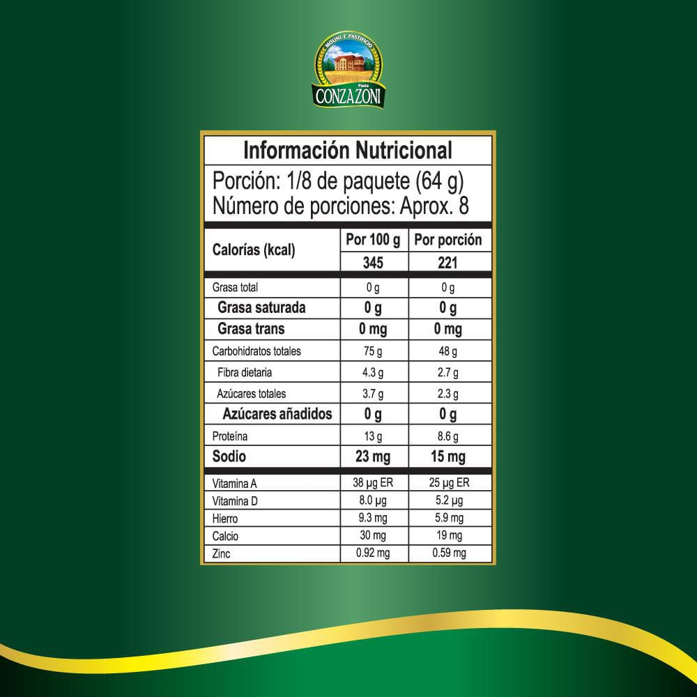 Pasta CONZAZONI  (500  gr) img #2