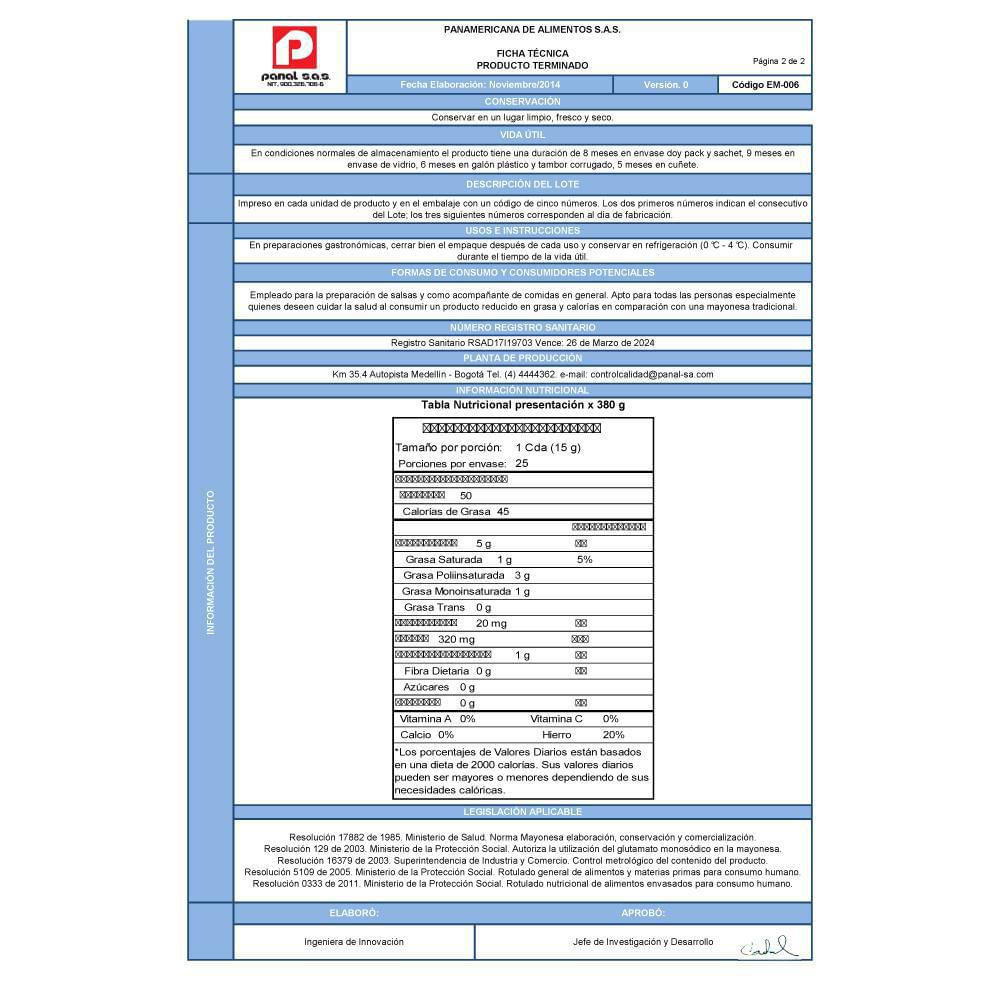 Mayonesa SAN JORGE  (200  gr) img #2
