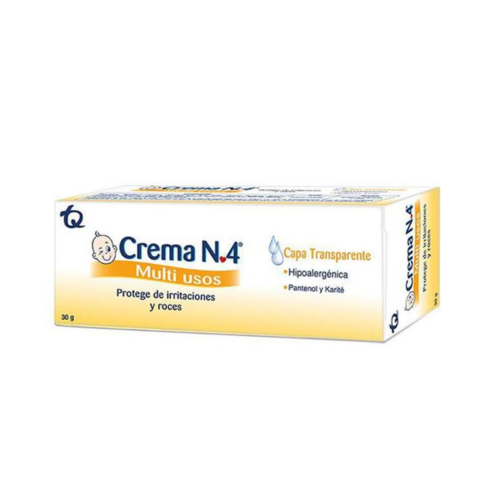 Crema antipañalitis CREMA No 4 multiusos capa transparente tubo (30  gr) img #1